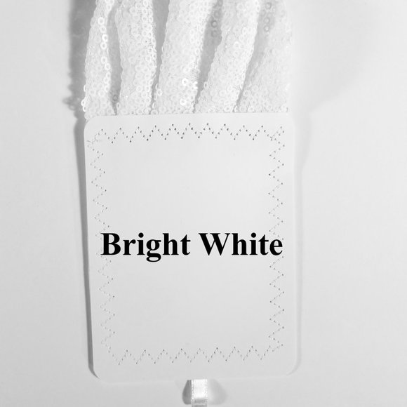 New - Men's Sequin Pre-Folded Pocket Square Insert - Bright White - Picture 6 of 6